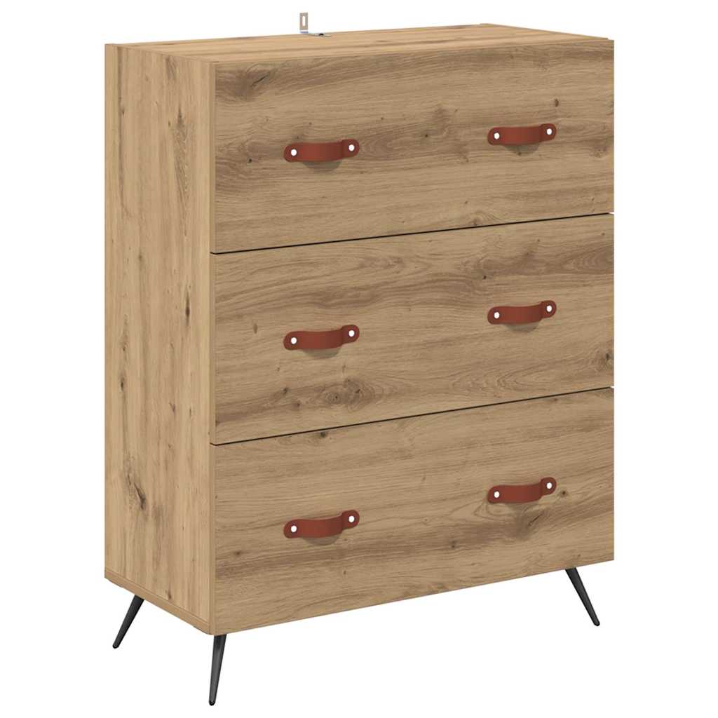 vidaXL Highboard Artisan Oak 69,5 x 34 x 180 εκ. Επεξεργασμένο ξύλο