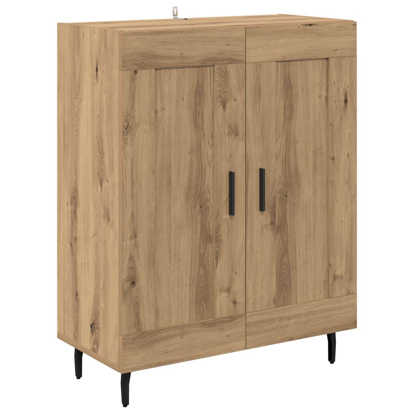 vidaXL Highboard 2 pcs Artisan Oak Σύνθετο Ξύλο και Γυαλί