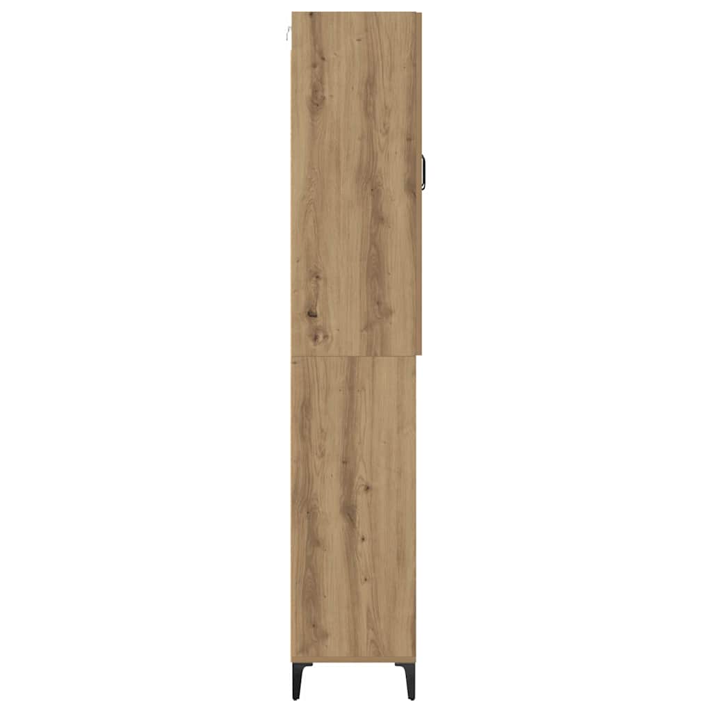 vidaXL Highboard Artisan Oak 69,5 x 34 x 180 εκ. Επεξεργασμένο ξύλο