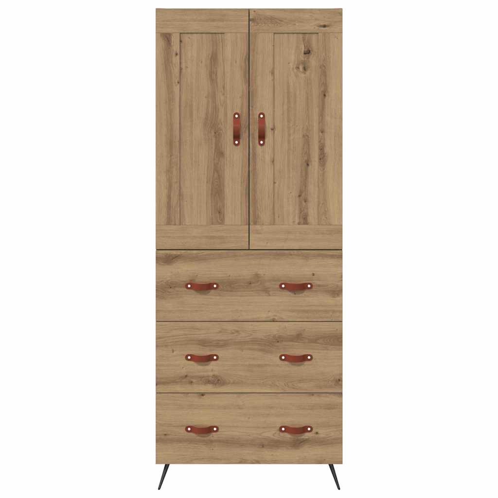vidaXL Highboard Artisan Oak 69,5 x 34 x 180 εκ. Επεξεργασμένο ξύλο