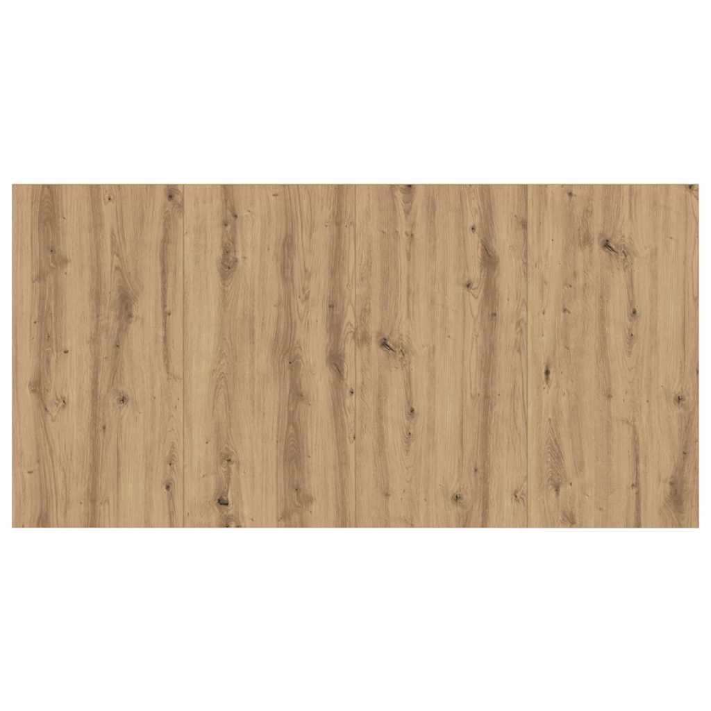 vidaXL Κεφαλή κρεβατιού με κομοδίνο με συρτάρι 3 pcs Artisan Oak