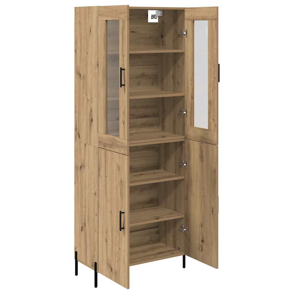 vidaXL Highboard Artisan Oak 69,5 x 34 x 180 εκ. Επεξεργασμένο ξύλο
