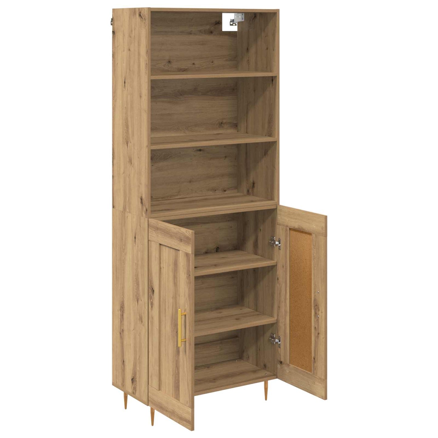 vidaXL Highboard Artisan Oak 69,5 x 34 x 180 εκ. Επεξεργασμένο ξύλο