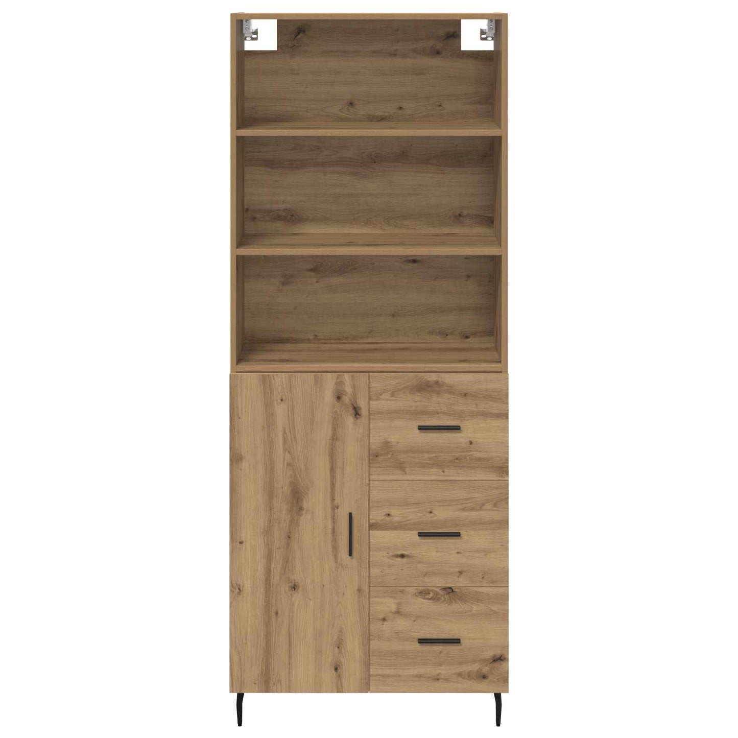 vidaXL Highboard με συρτάρι Artisan Oak 69,5 x 34 x 180 εκ.