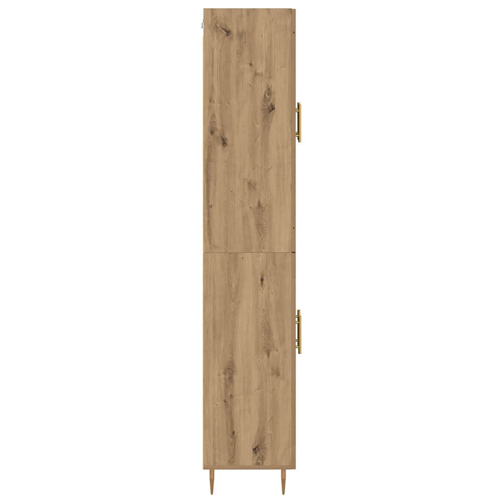 vidaXL Highboard 2 pcs Artisan Oak Επεξεργασμένο ξύλο