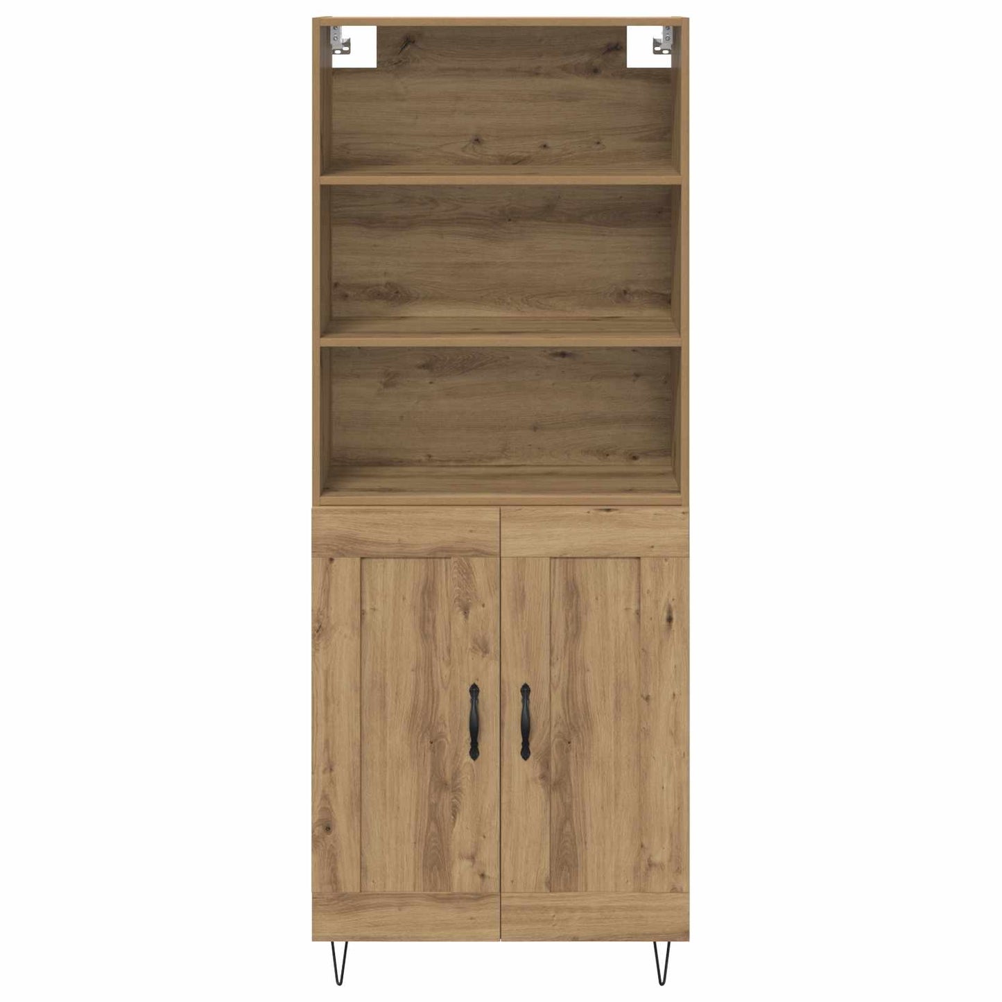 vidaXL Highboard 2 pcs Artisan Oak Επεξεργασμένο ξύλο