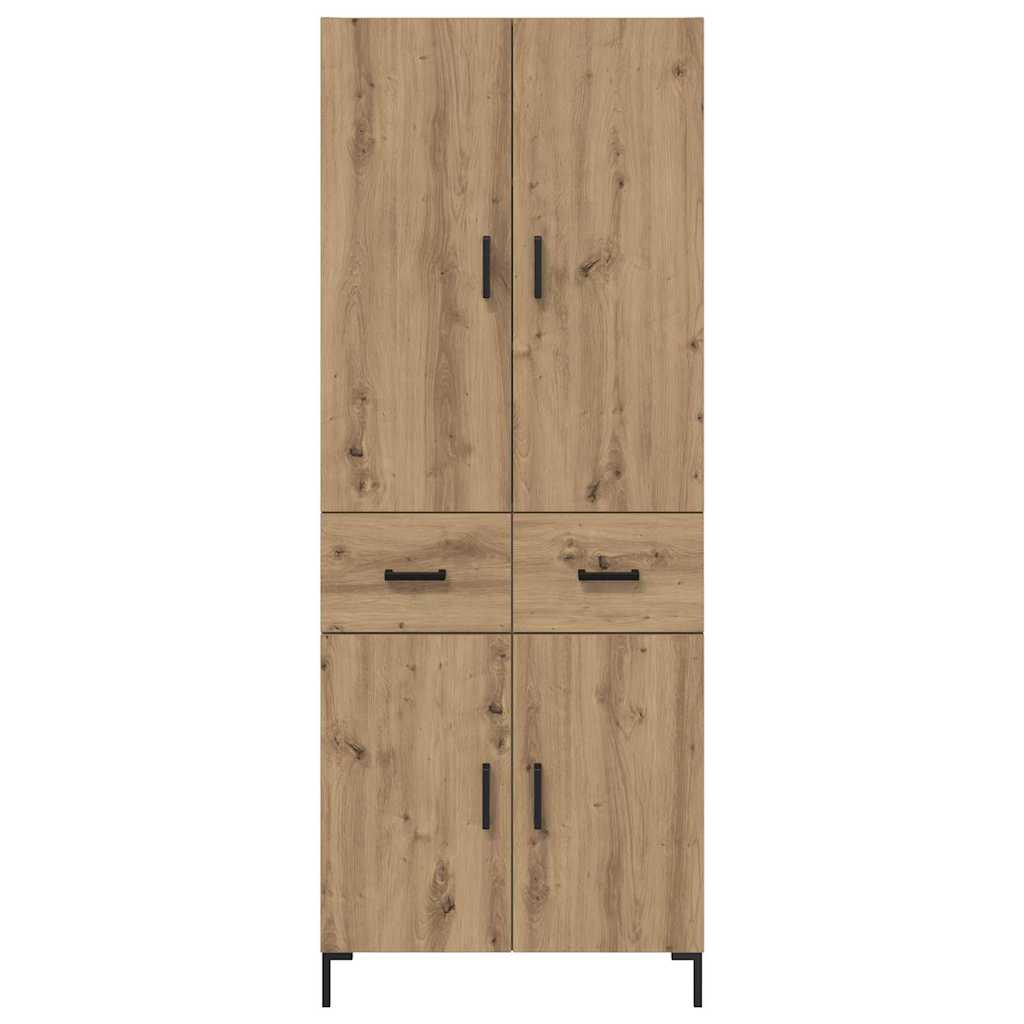 vidaXL Highboard Artisan Oak 69,5 x 34 x 180 εκ. Επεξεργασμένο ξύλο