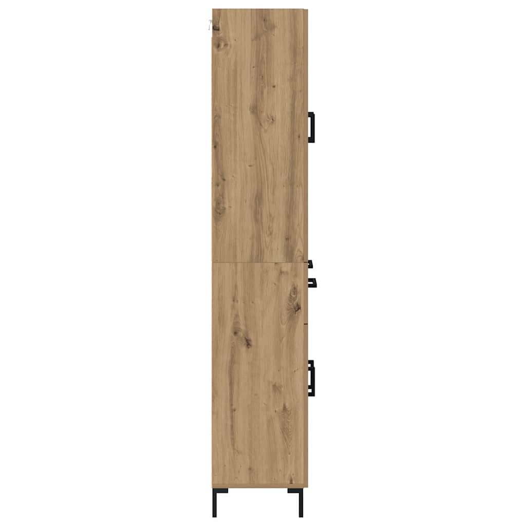 vidaXL Highboard Artisan Oak 69,5 x 34 x 180 εκ. Επεξεργασμένο ξύλο