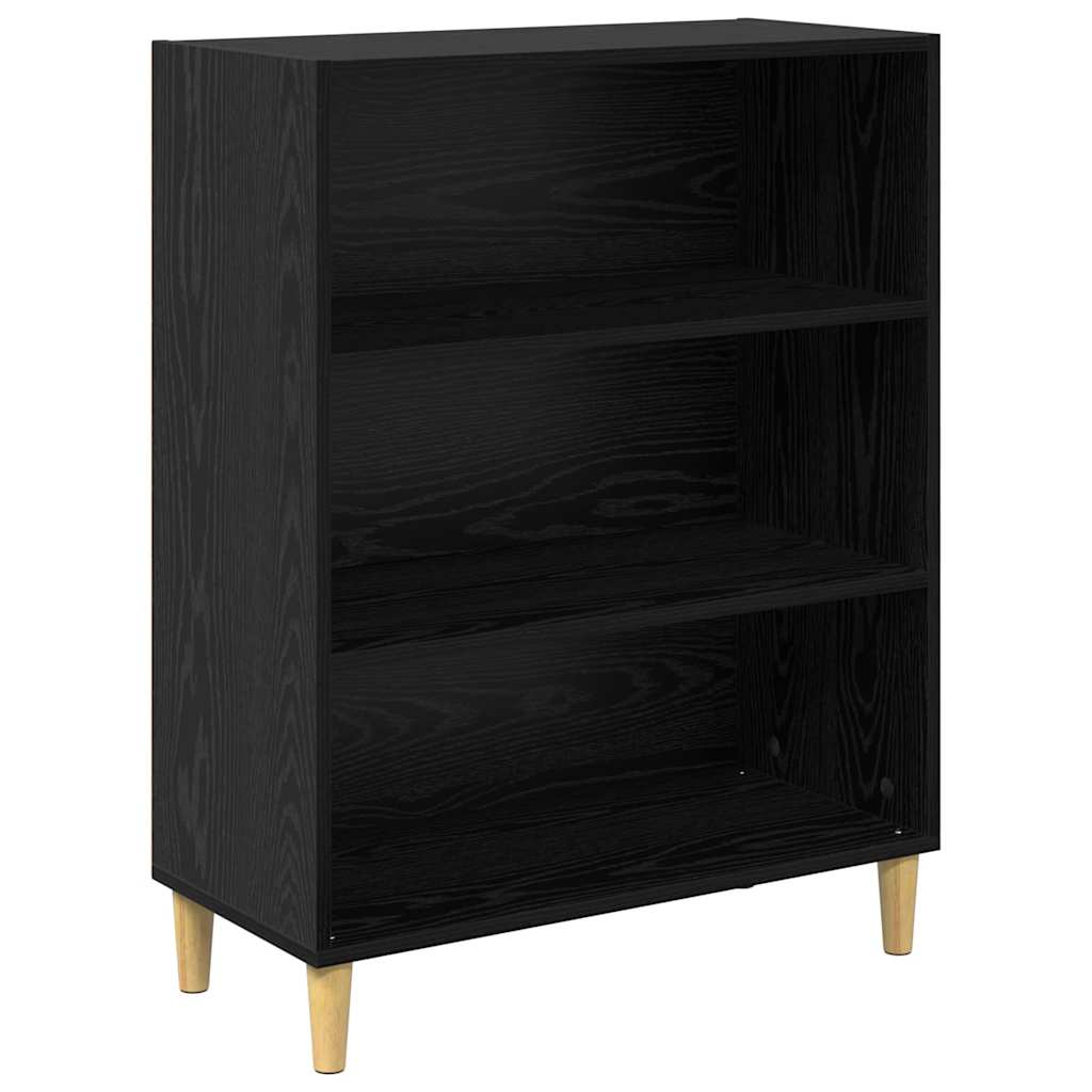 vidaXL Highboard Μαύρη Οξυά 69,5 x 34 x 180 εκ. Σύνθετο Ξύλο και Γυαλί