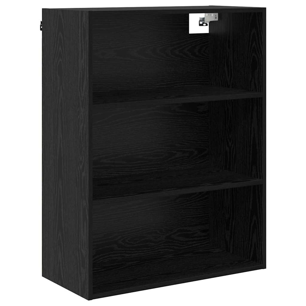 vidaXL Highboard Μαύρη Οξυά 69,5 x 34 x 180 εκ. Επεξεργασμένο ξύλο