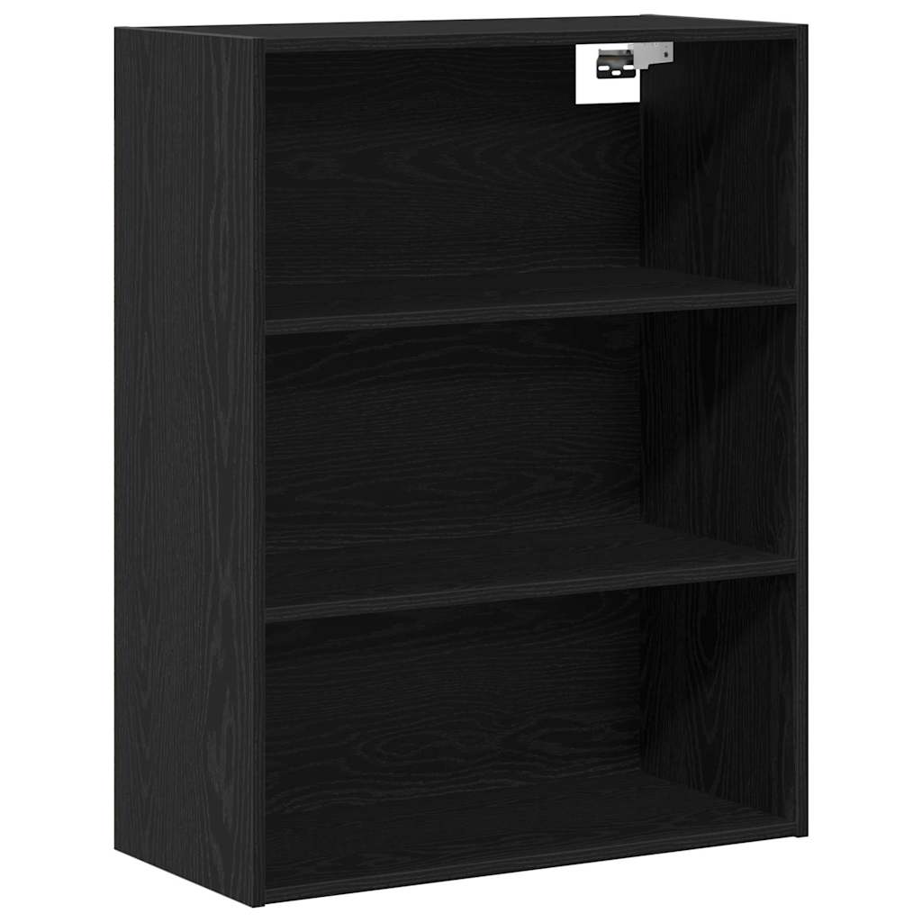 vidaXL Highboard με συρτάρι 2 pcs Μαύρη Οξυά Επεξεργασμένο ξύλο