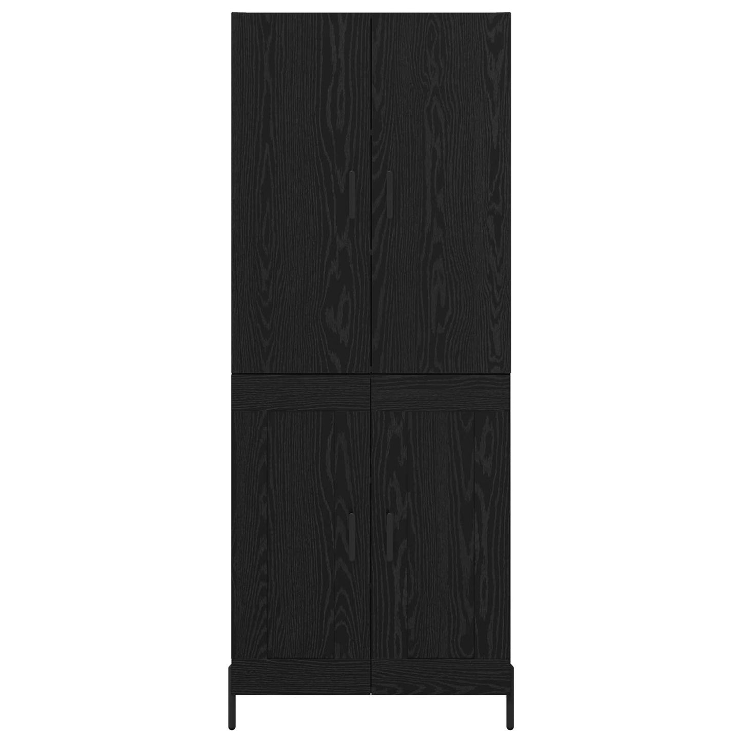 vidaXL Highboard Μαύρη Οξυά 69,5 x 34 x 180 εκ. Επεξεργασμένο ξύλο