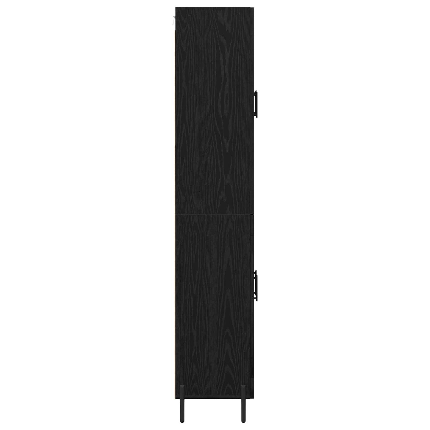 vidaXL Highboard Μαύρη Οξυά 69,5 x 34 x 180 εκ. Επεξεργασμένο ξύλο