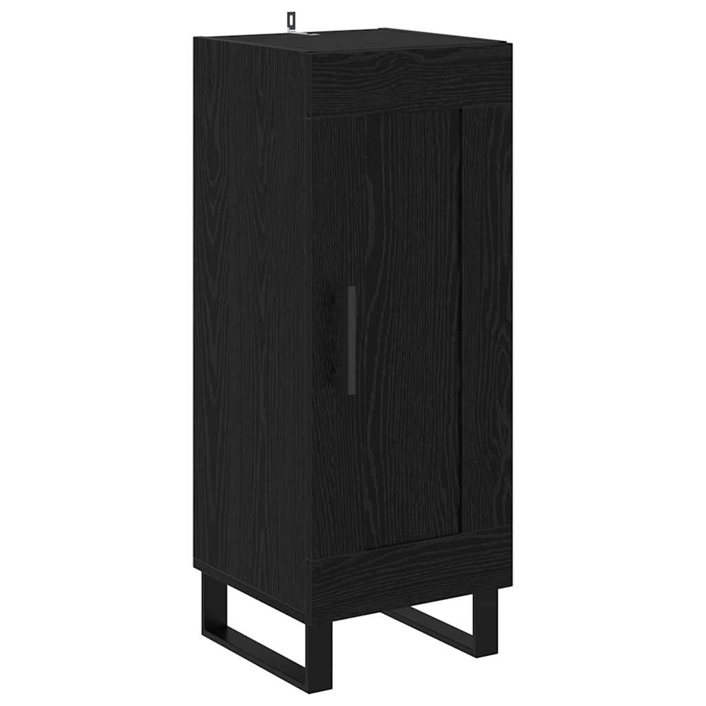 vidaXL Highboard Μαύρη Οξυά 69,5 x 34 x 180 εκ. Επεξεργασμένο ξύλο