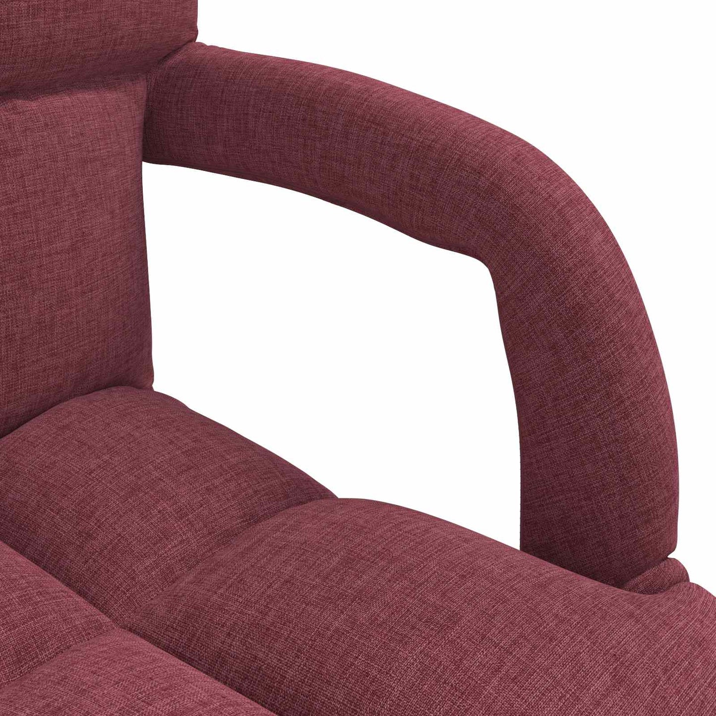 vidaXL Ρυθμιζόμενη Πολυθρόνα Δαπέδου Κόκκινο 58 x 62 x 58 εκ Ύφασμα