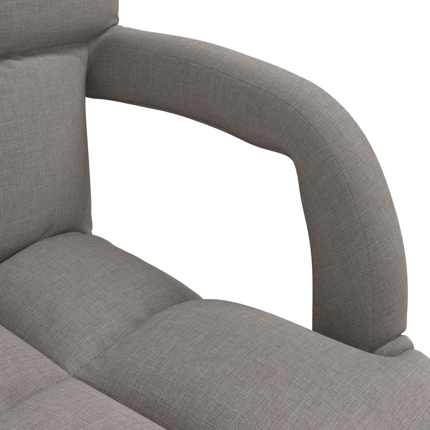 vidaXL Ρυθμιζόμενη Πολυθρόνα Δαπέδου Taupe 58 x 62 x 58 εκ Ύφασμα