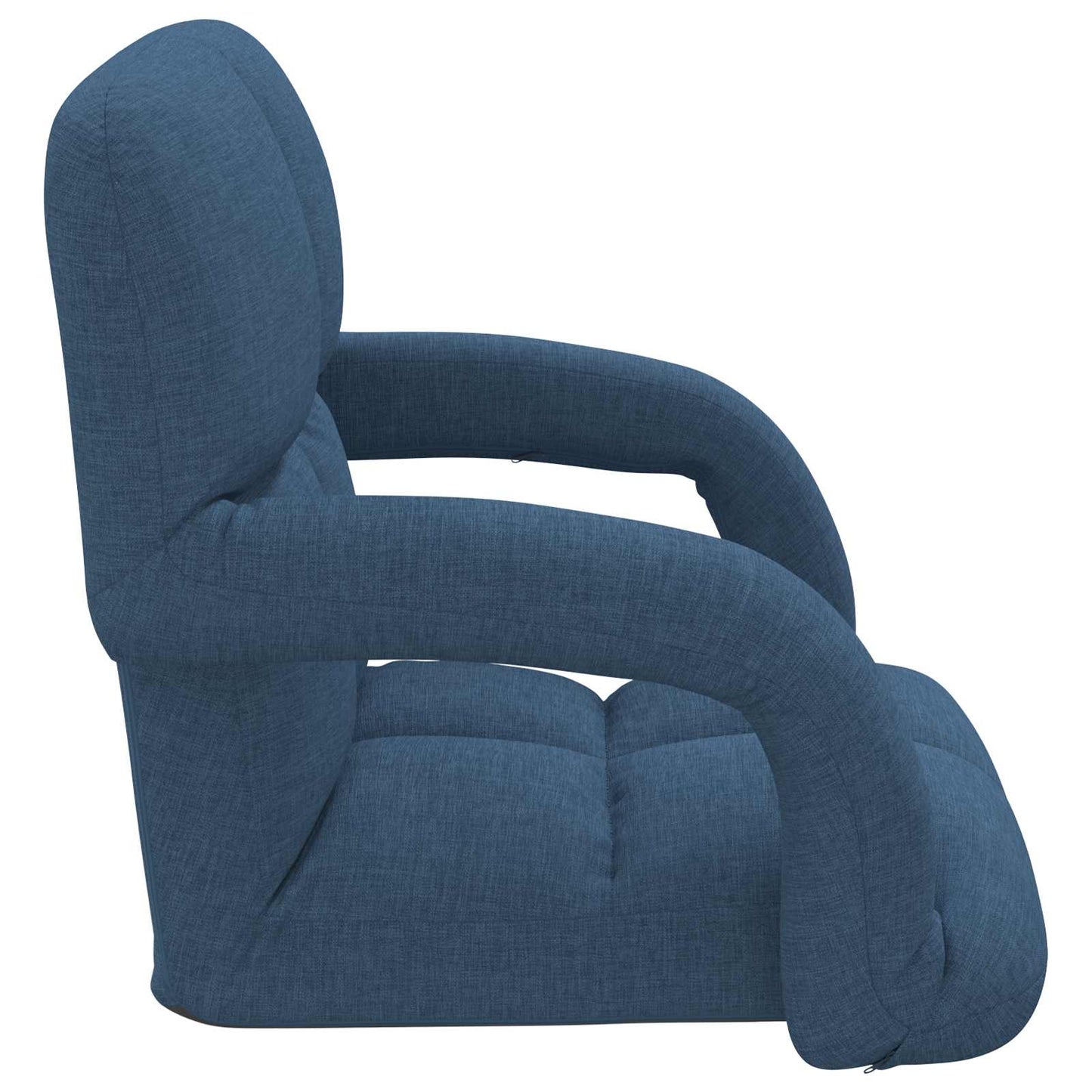 vidaXL Ρυθμιζόμενη Πολυθρόνα Δαπέδου Μπλε 58 x 62 x 58 εκ Ύφασμα