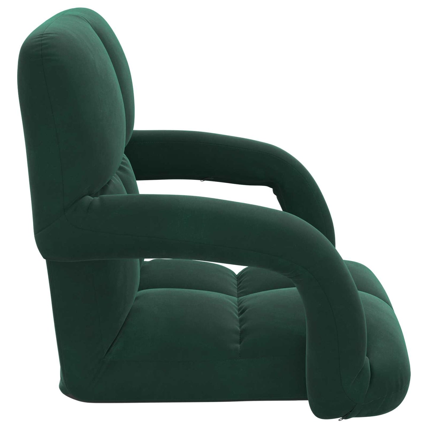 vidaXL Καρέκλα Δαπέδου Σκούρο Πράσινο 58 x 62 x 58 εκ Βελούδο