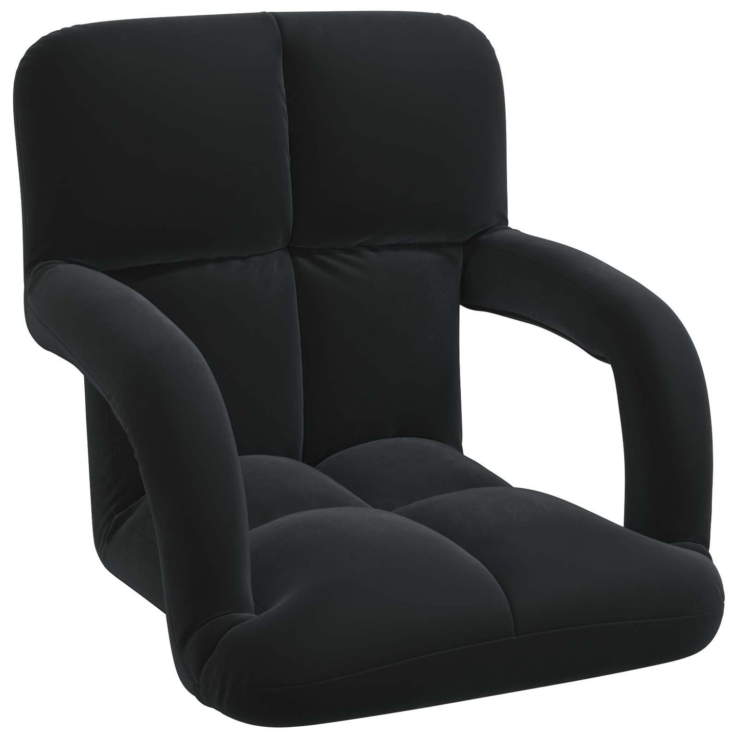 vidaXL Καρέκλα Δαπέδου Μαύρο 58 x 62 x 58 εκ Βελούδο