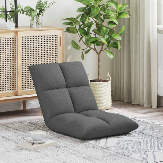 vidaXL Καρέκλα Δαπέδου Σκούρο Γκρι 50 x 61 x 57 εκ ύφασμα