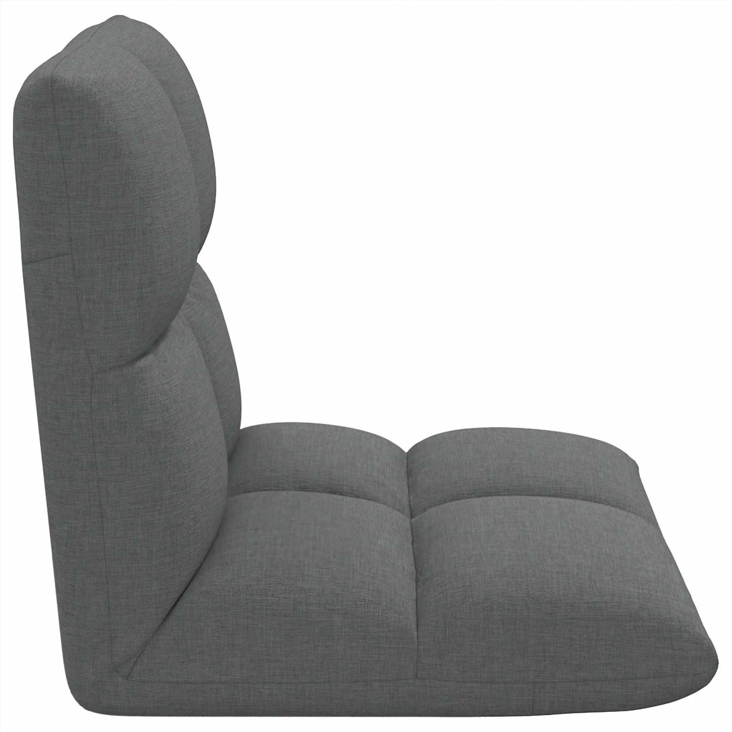 vidaXL Καρέκλα Δαπέδου Σκούρο Γκρι 50 x 61 x 57 εκ ύφασμα