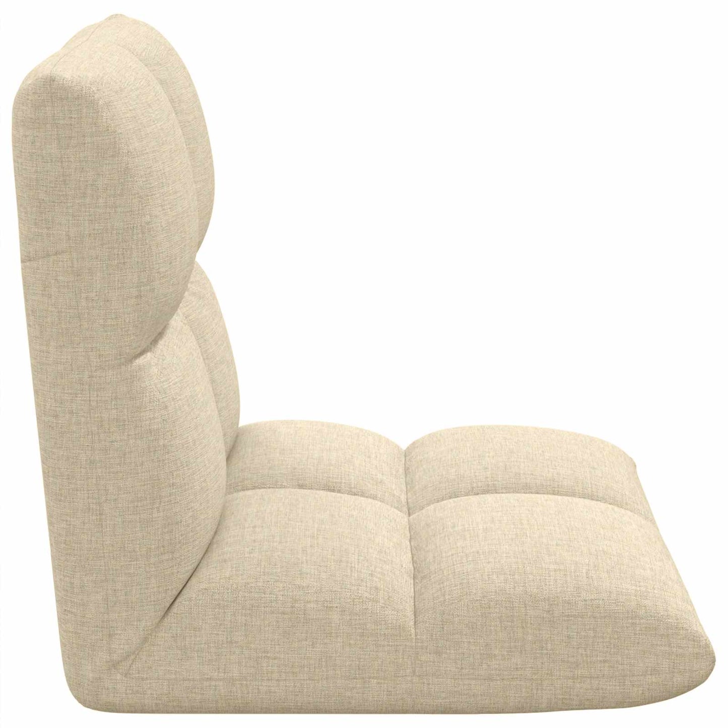 vidaXL Καρέκλα Δαπέδου Κρεμ 50 x 61 x 57 εκ ύφασμα