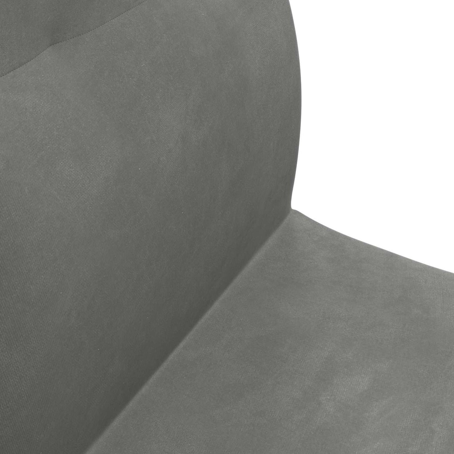 vidaXL Καρέκλα Δαπέδου Σκούρο Γκρι 46 x 50 x 61 εκ. Βελούδο