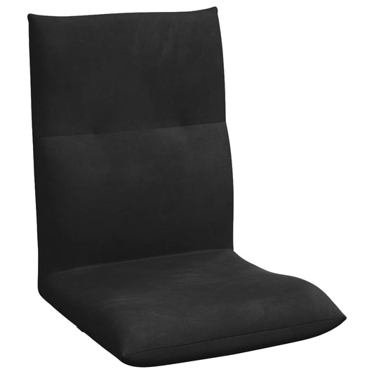 vidaXL Καρέκλα Δαπέδου Μαύρο 46 x 50 x 61 εκ. Βελούδο