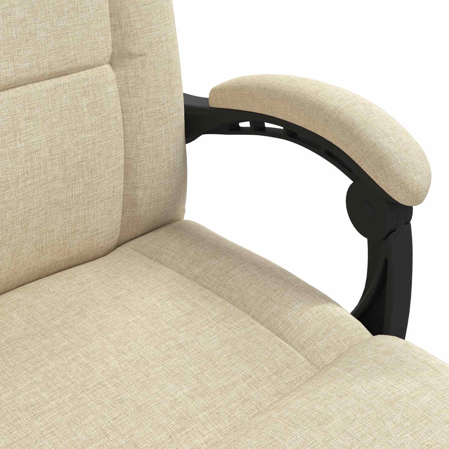 vidaXL Καρέκλα Δαπέδου Κρεμ 66 x 66 x 80 εκ ύφασμα