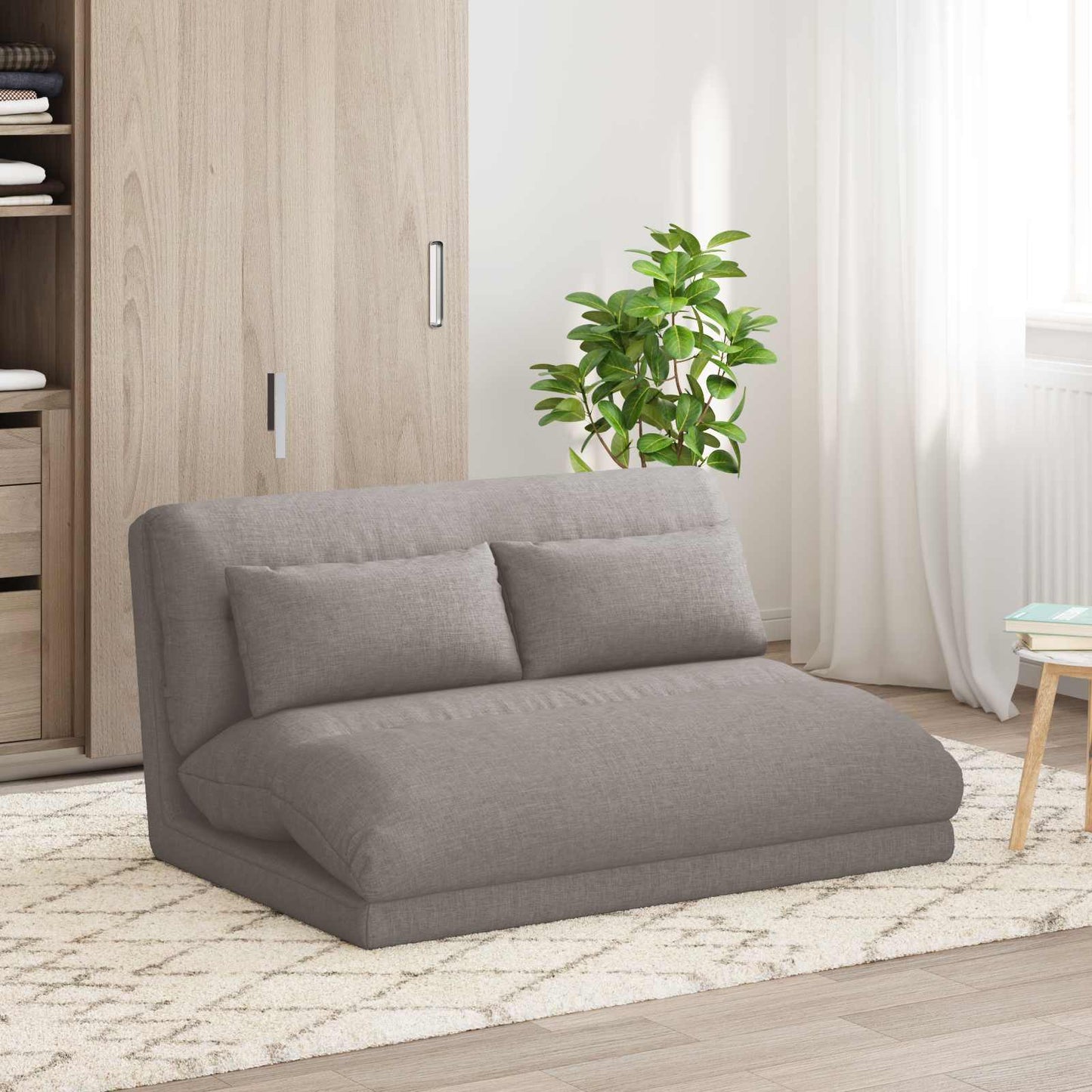 vidaXL Καρέκλα Δαπέδου Taupe 110 x 82 x 55 εκ ύφασμα