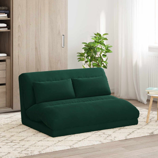 vidaXL Καρέκλα Δαπέδου Σκούρο Πράσινο 110 x 82 x 55 εκ Βελούδο