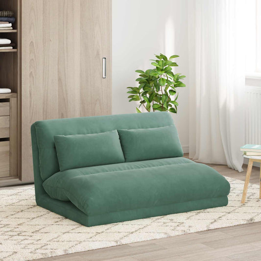 vidaXL Καρέκλα Δαπέδου Θαλασσί 110 x 82 x 55 εκ Βελούδο