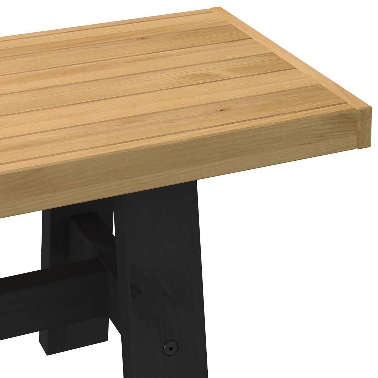vidaXL Καθιστικό Σαλονιού NOAIN 160 x 41 x 45 εκ Στερεό πεύκο Φυσικό