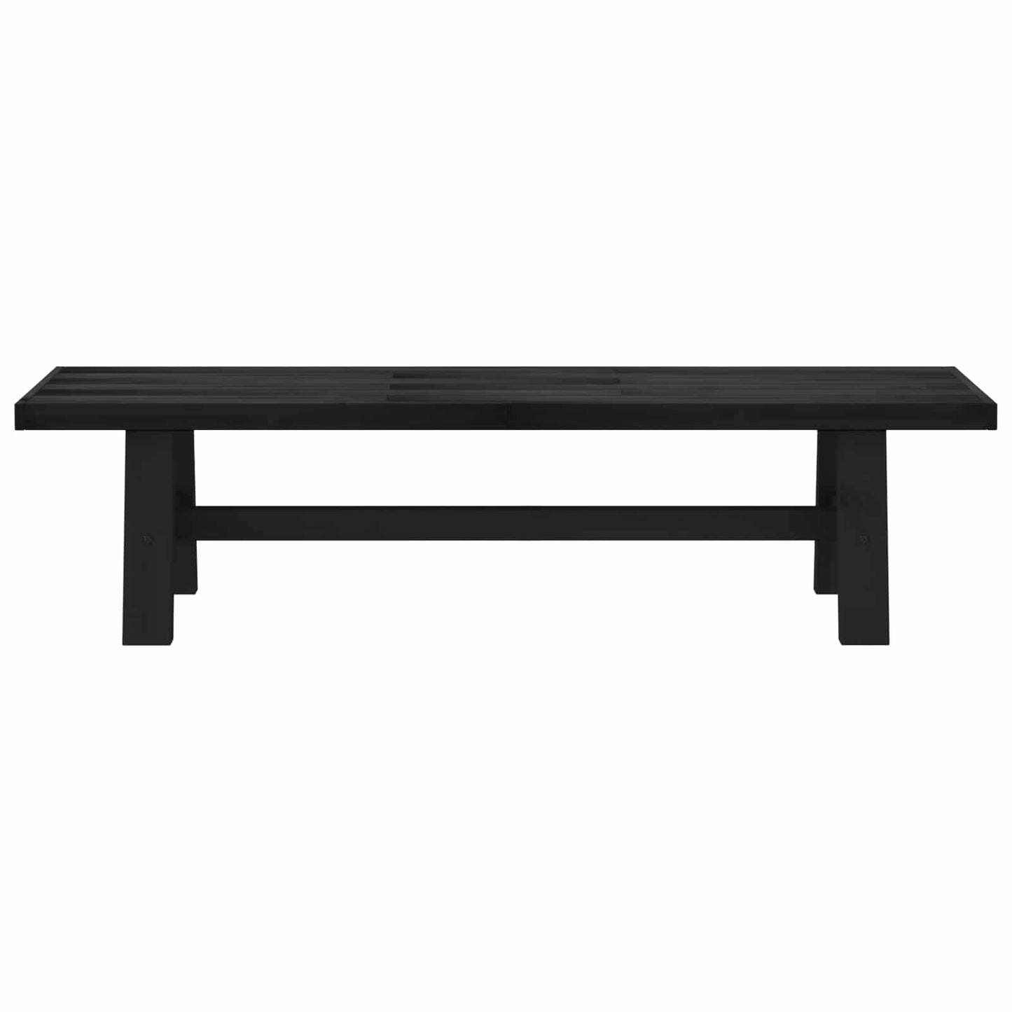 vidaXL Καθιστικό Σαλονιού NOAIN 160 x 41 x 45 εκ Στερεό πεύκο Μαύρο