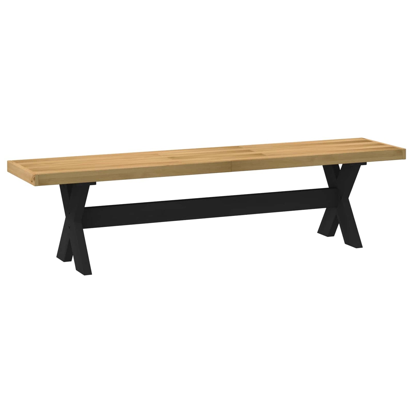 vidaXL Καθιστικό Σαλονιού NOAIN 160 x 41 x 45 εκ Στερεό πεύκο Φυσικό