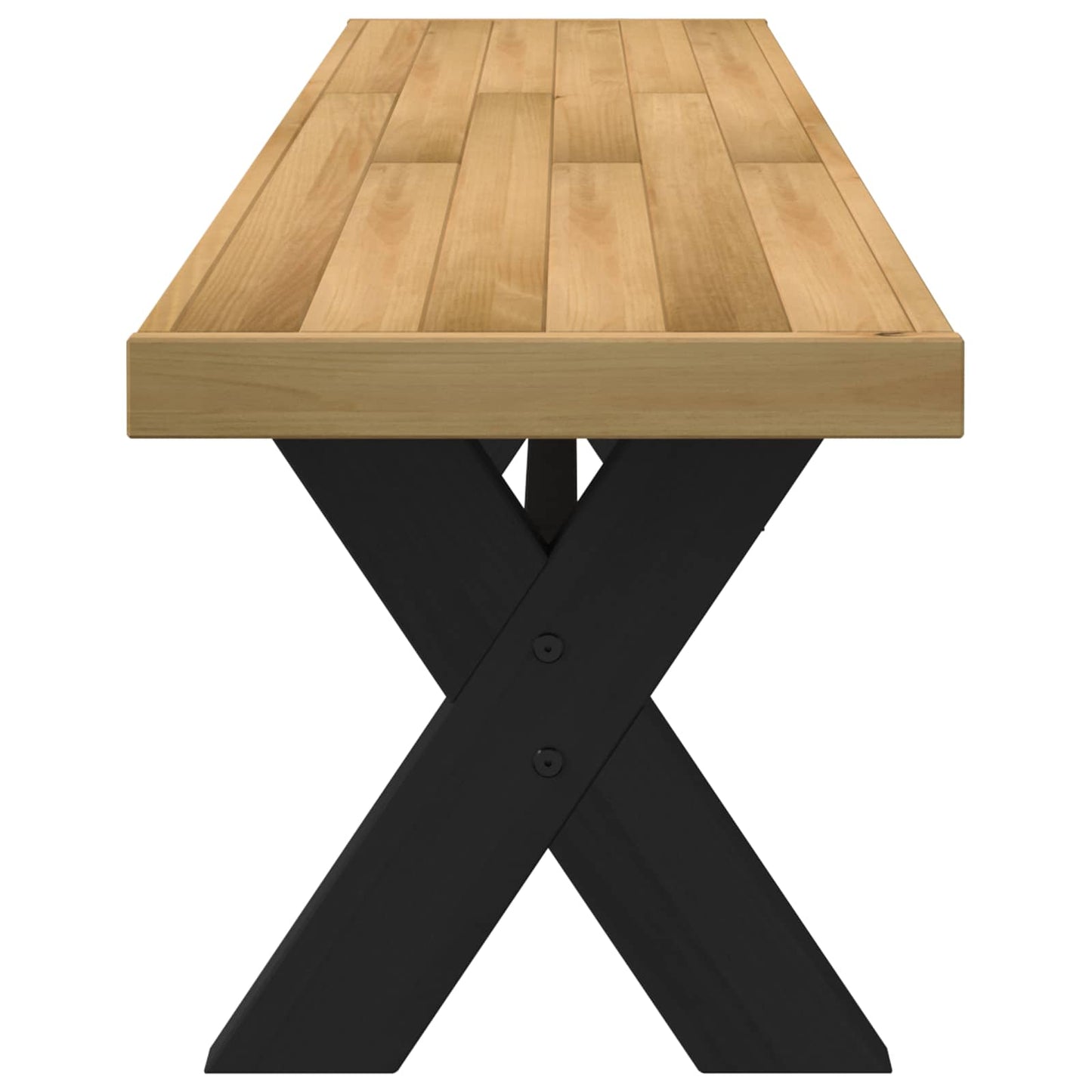 vidaXL Καθιστικό Σαλονιού NOAIN 160 x 41 x 45 εκ Στερεό πεύκο Φυσικό