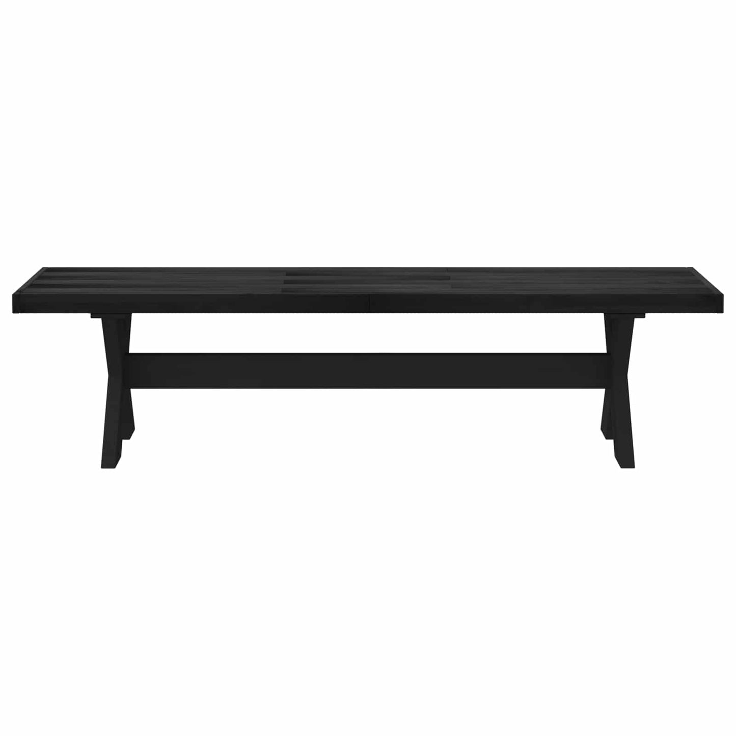 vidaXL Καθιστικό Σαλονιού NOAIN 160 x 41 x 45 εκ Στερεό πεύκο Μαύρο