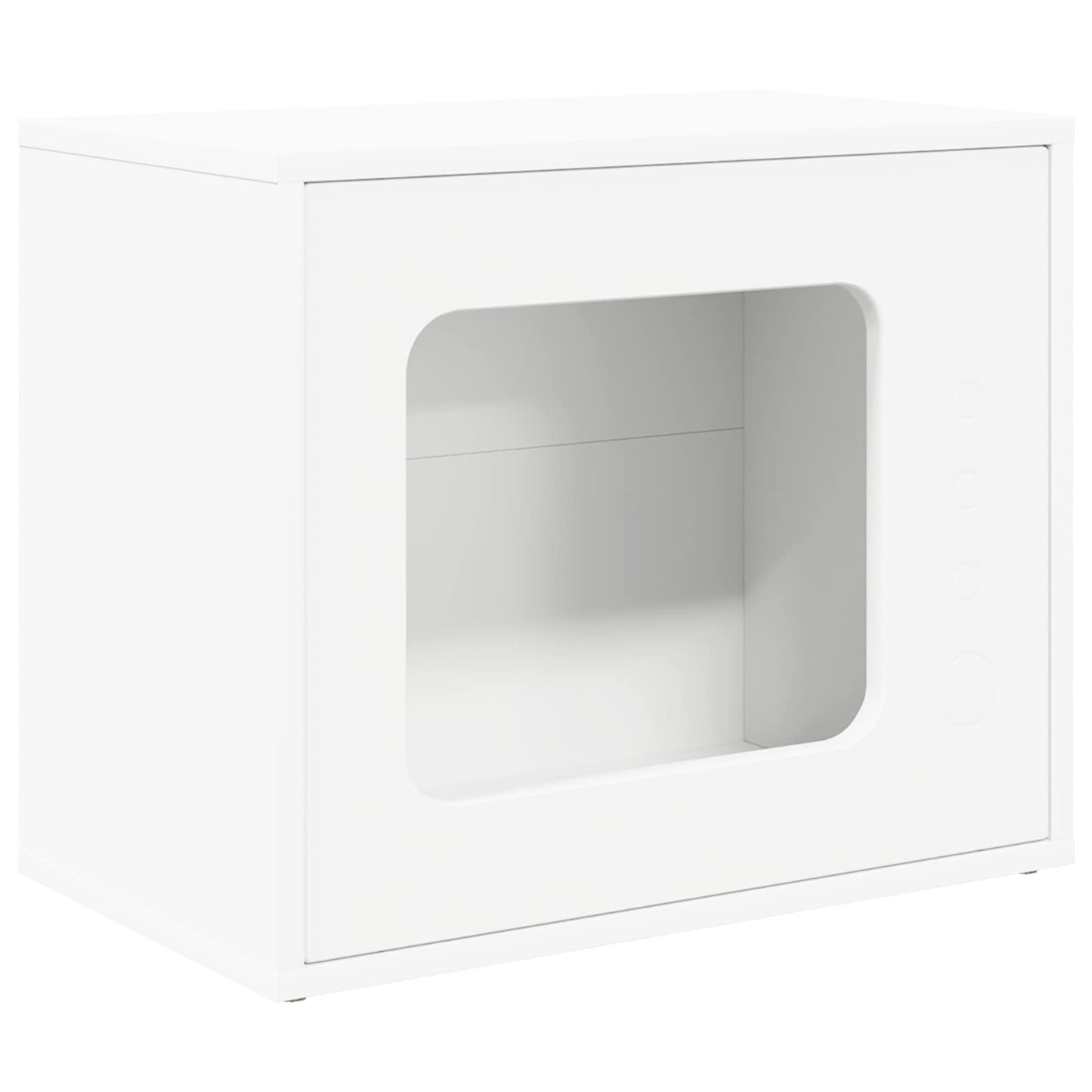 vidaXL Σπίτι Γάτας Λευκό 51 x 30 x 42 εκ. Επεξεργασμένο ξύλο