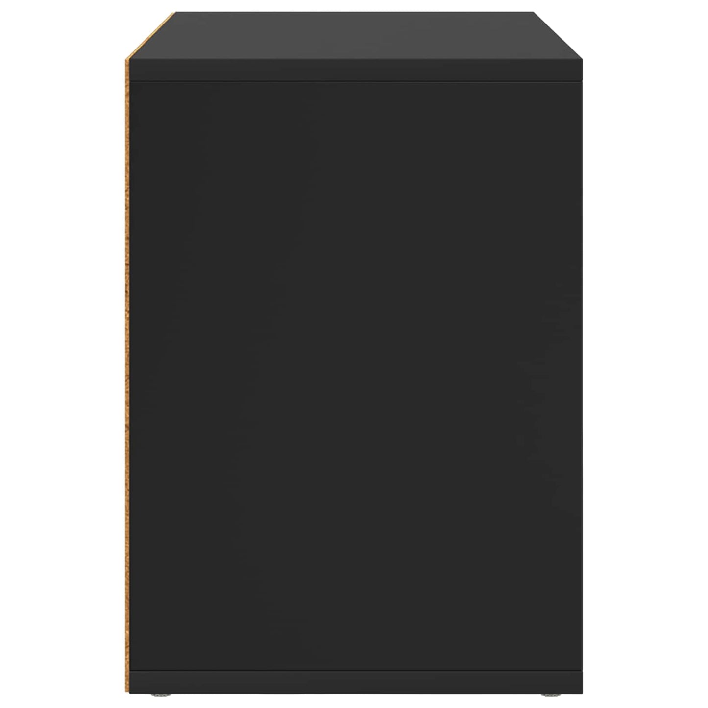 vidaXL Σπίτι Γάτας Μαύρο 51 x 30 x 42,5 εκ Επεξεργασμένο ξύλο