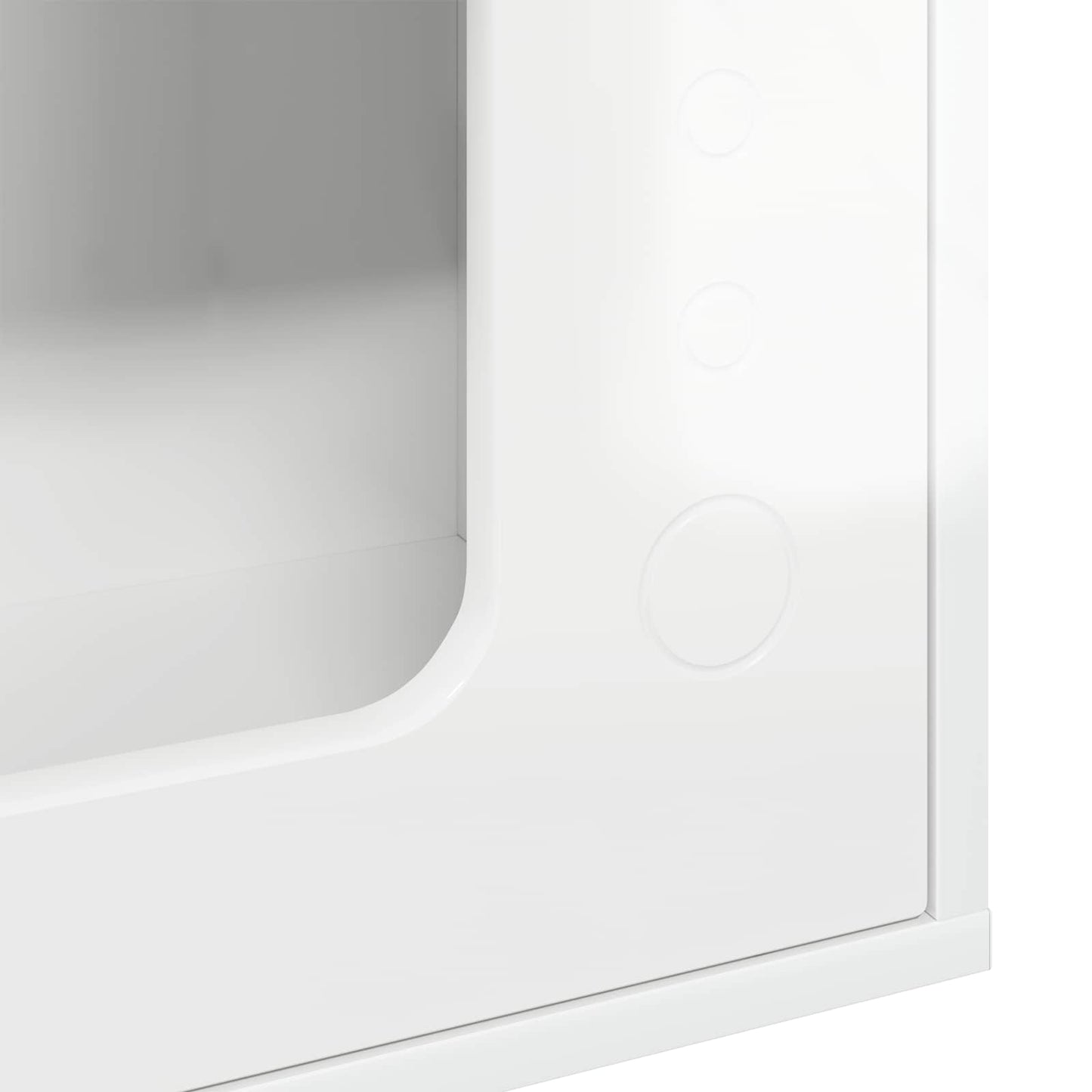 vidaXL Σπίτι Γάτας Λαμπερό Λευκό 51 x 30 x 42,5 εκ Επεξεργασμένο ξύλο