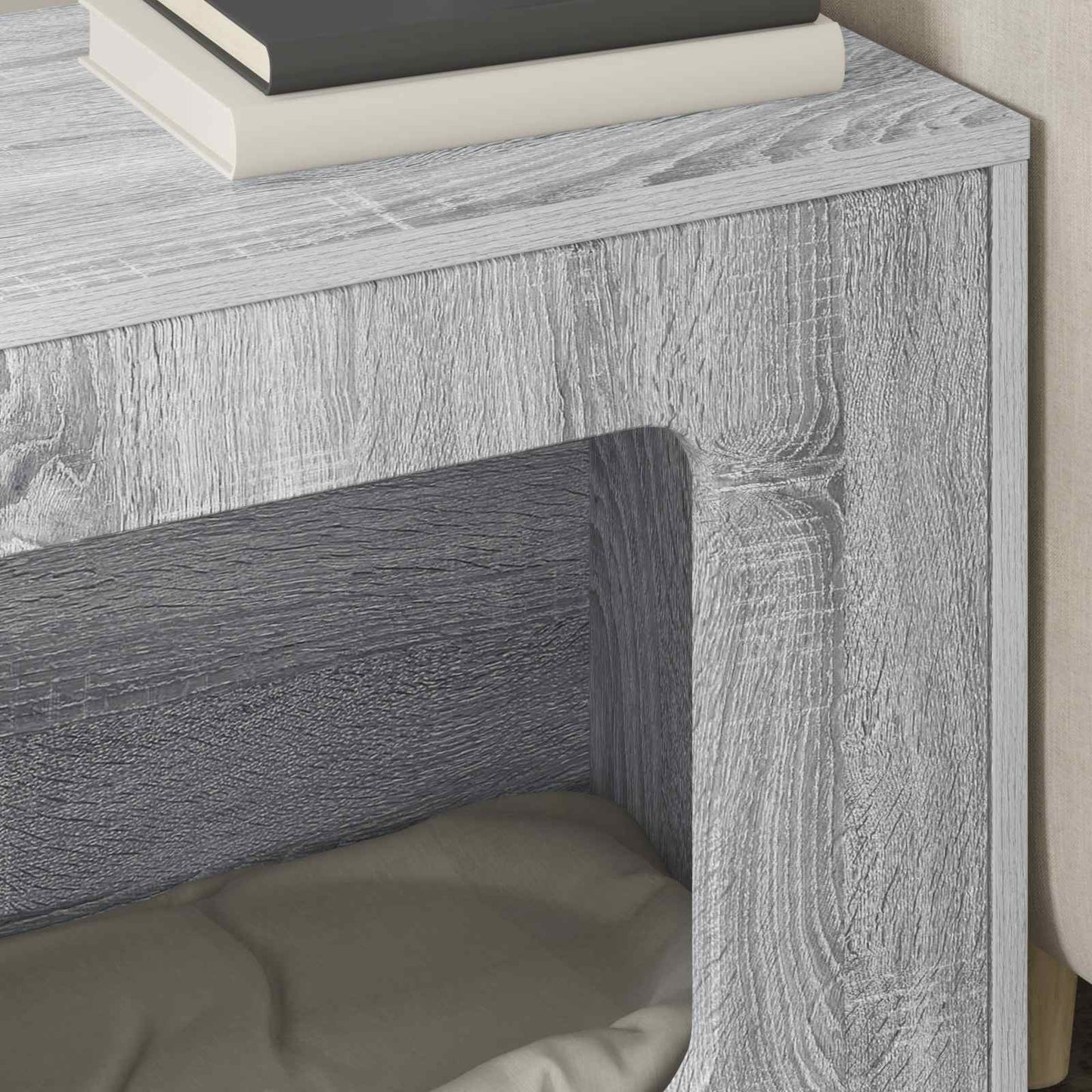 vidaXL Σπίτι Γάτας Γκρι Sonoma 51 x 30 x 42,5 εκ Επεξεργασμένο Ξύλο