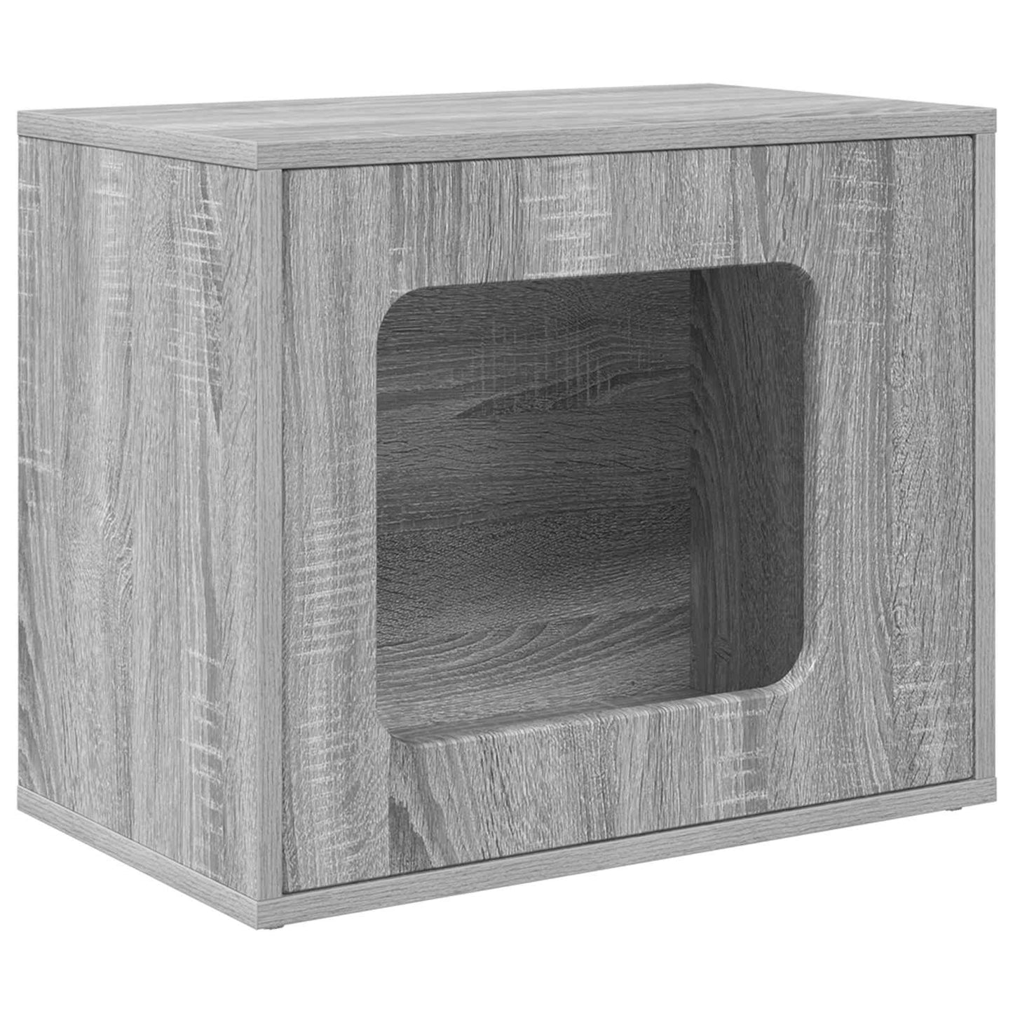 vidaXL Σπίτι Γάτας Γκρι Sonoma 51 x 30 x 42,5 εκ Επεξεργασμένο Ξύλο