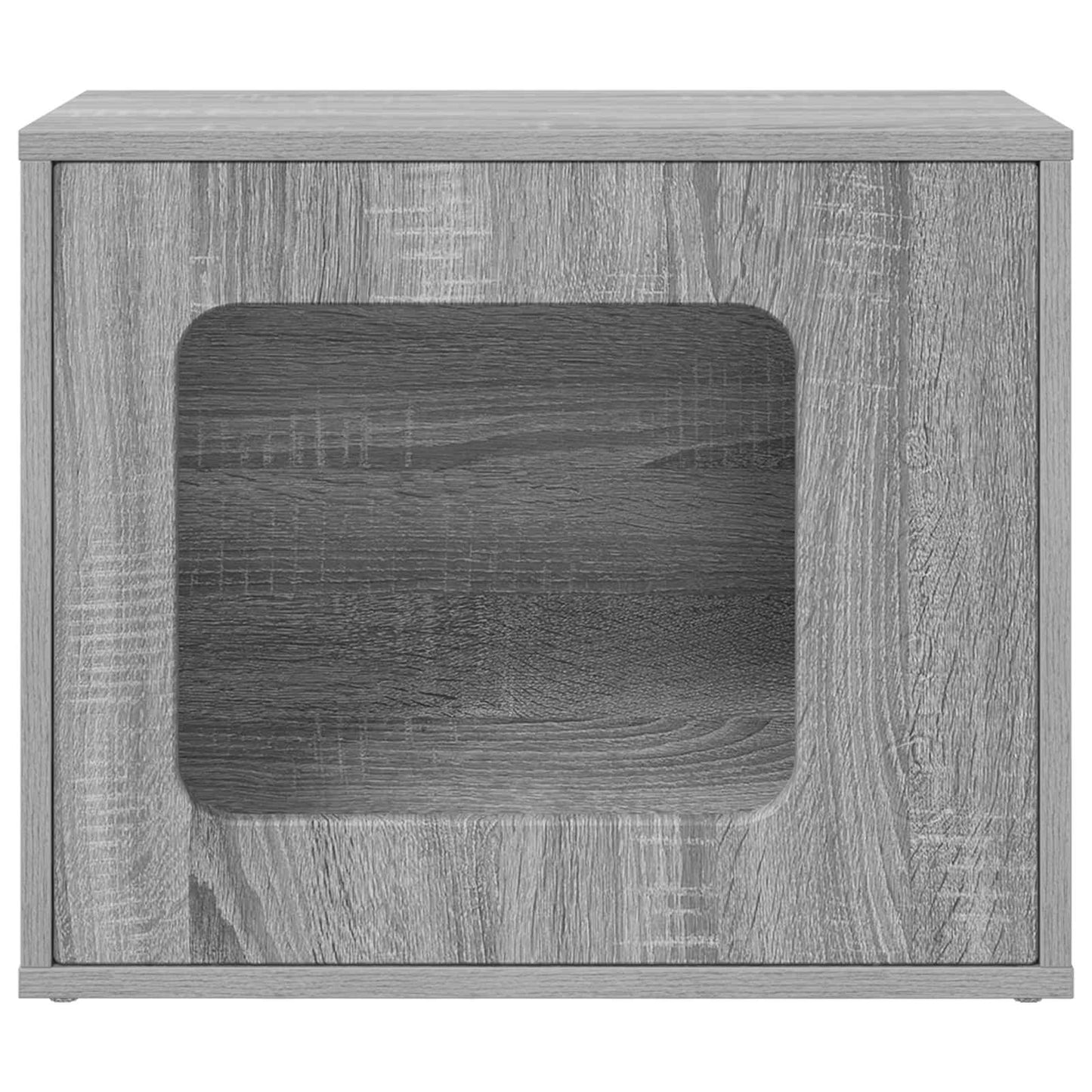 vidaXL Σπίτι Γάτας Γκρι Sonoma 51 x 30 x 42,5 εκ Επεξεργασμένο Ξύλο
