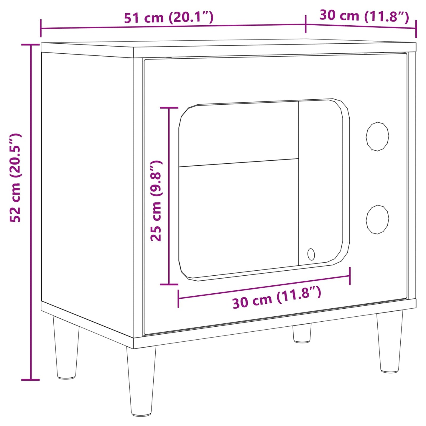 vidaXL Σπίτι Γάτας Γκρίζο Σονομα 51 x 30 x 52 εκ. Επεξεργασμένο ξύλο
