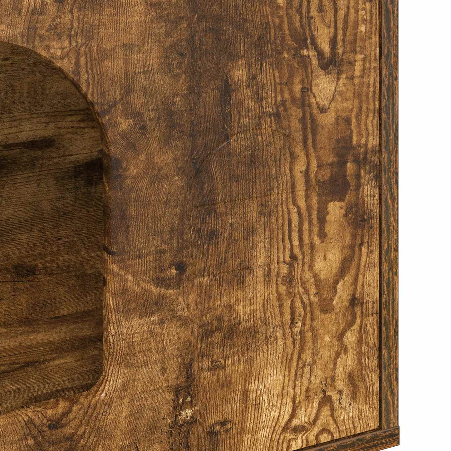 vidaXL Σπίτι Γάτας Καπνιστό Δρύς 51 x 30 x 52 εκ. Επεξεργασμένο ξύλο
