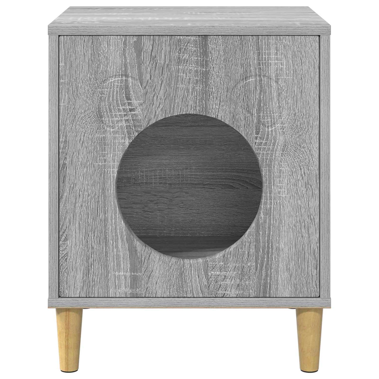 vidaXL Σπίτι Γάτας Γκρι Sonoma 42,5 x 40 x 53 εκ Επεξεργασμένο Ξύλο