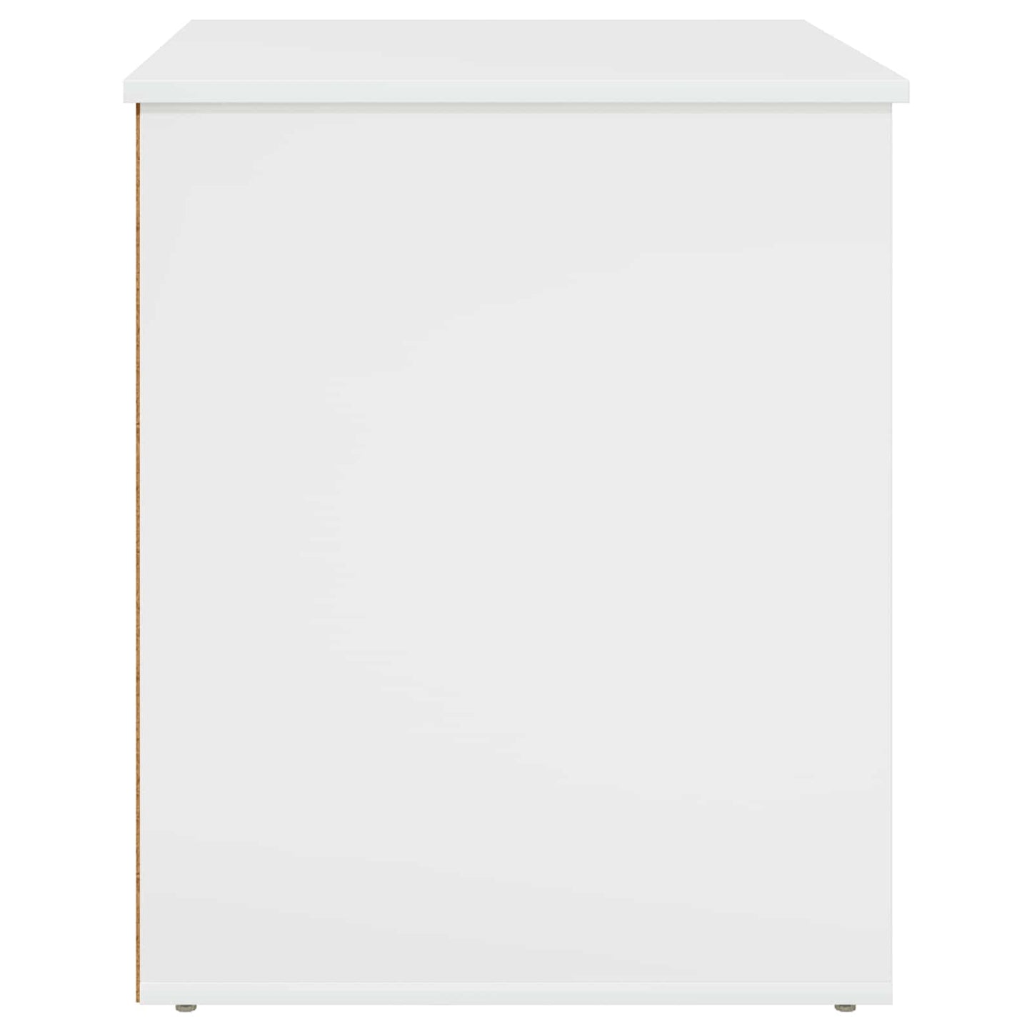 vidaXL Σπίτι Γάτας Λαμπερό Λευκό 53 x 52 x 62 εκ Επεξεργασμένο ξύλο