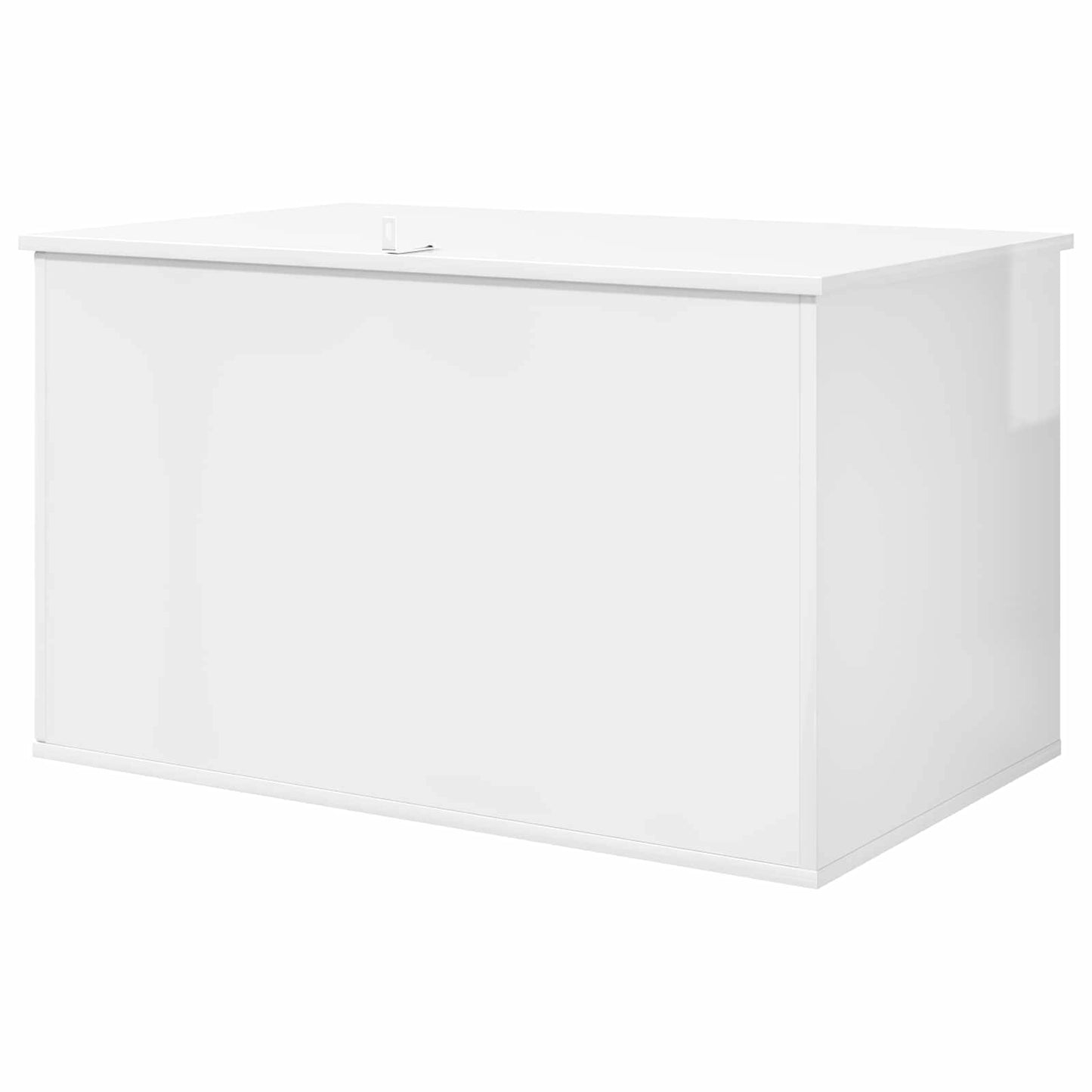 vidaXL Σπίτι Γάτας Λαμπερό Λευκό 85 x 55 x 50,5 εκ Επεξεργασμένο ξύλο
