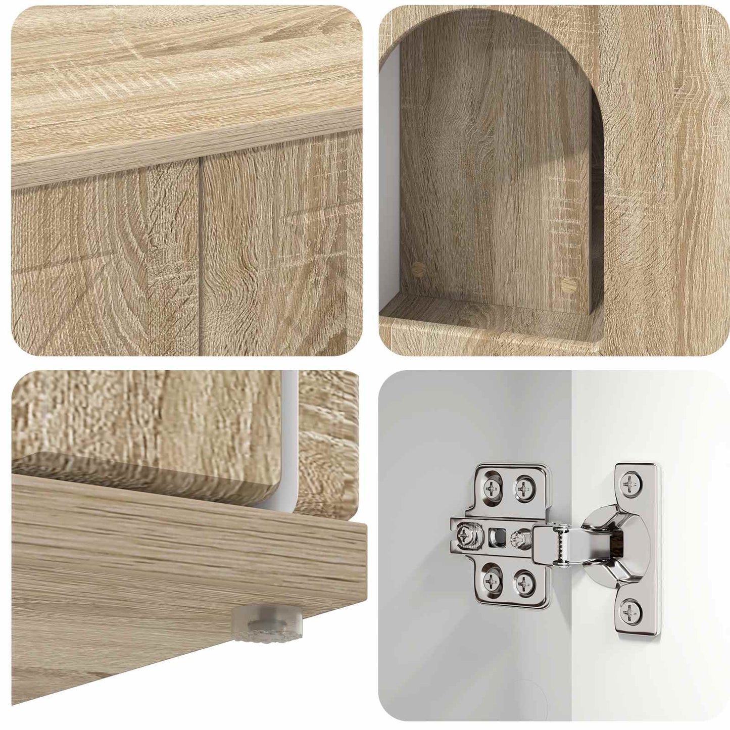 vidaXL Σπίτι Γάτας Σονόμα 85 x 55 x 50,5 εκ Επεξεργασμένο ξύλο