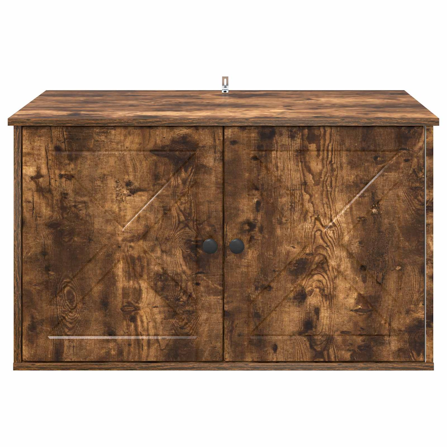 vidaXL Σπίτι Γάτας Καπνιστό Δρύς 85 x 55 x 50,5 εκ Επεξεργασμένο Ξύλο